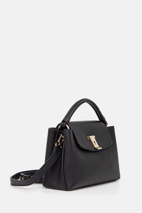 Δερμάτινη τσάντα Bally WAH010 μαύρο SS25
