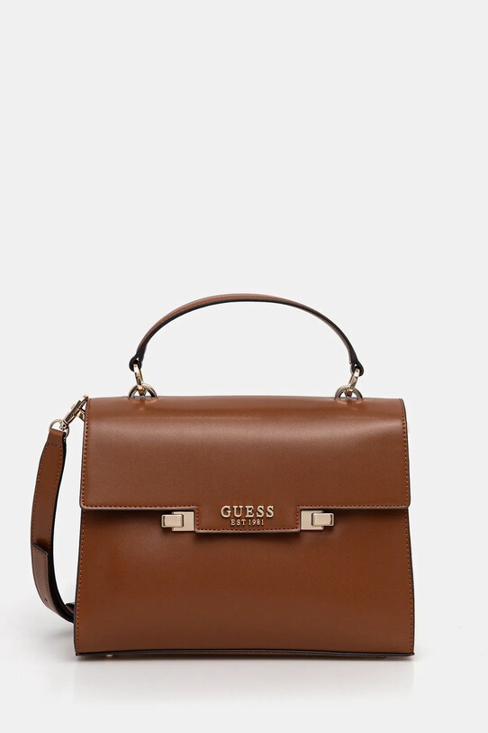 Τσάντα Guess ALDITH συνθετικό καφέ HWEVG9.64120