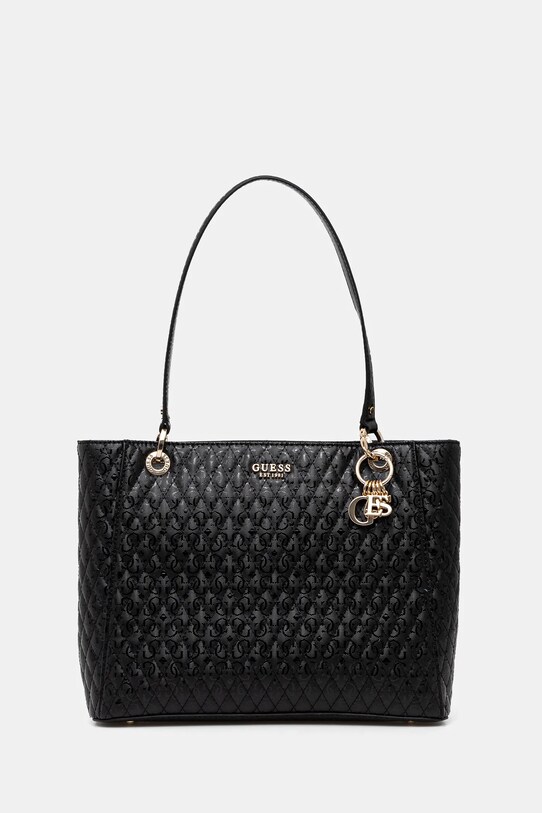 Τσάντα Guess BETULA απλικέ μαύρο HWGG96.26250
