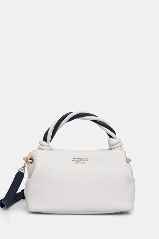 Τσάντα Guess CRUISE απομίμηση λείου δέρματος λευκό HWNG96.49110
