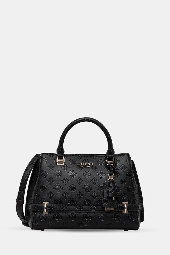 Τσάντα Guess ZARELA απομίμηση λείου δέρματος μαύρο HWPD96.30060