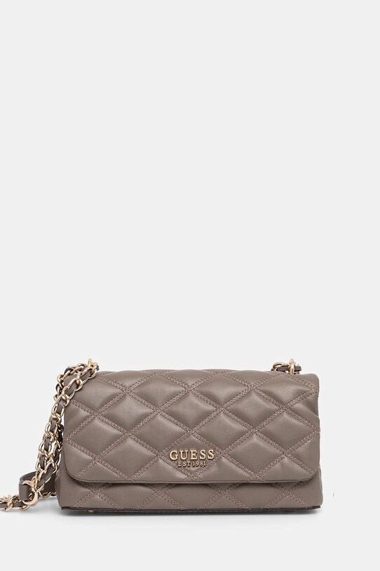 Τσάντα Guess TAMSIN συνθετικό καφέ HWQG96.32210