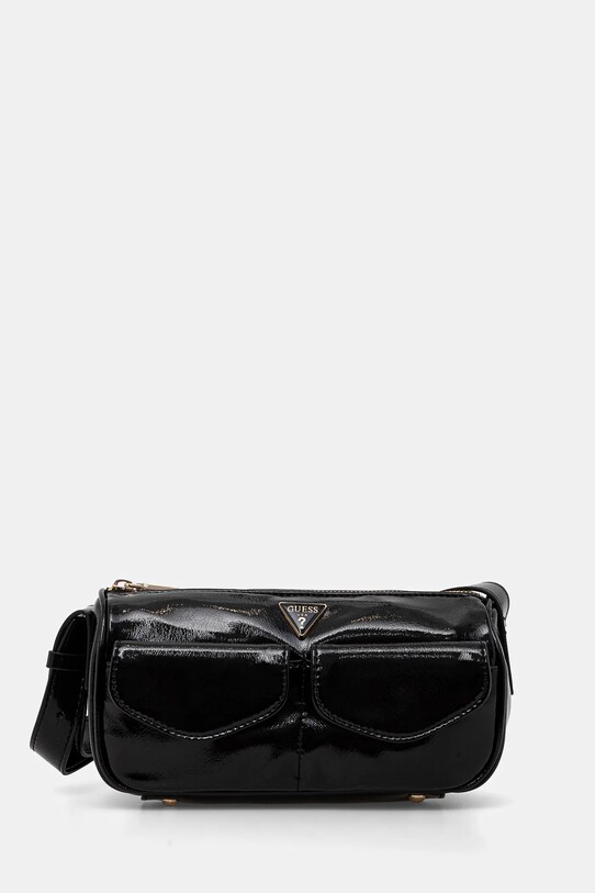 Τσάντα Guess WALDENA απομίμηση λείου δέρματος μαύρο HWTG96.46170