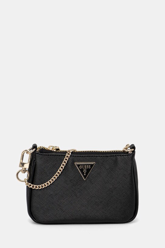 Τσάντα Guess απομίμηση λείου δέρματος μαύρο PW7462.P4380