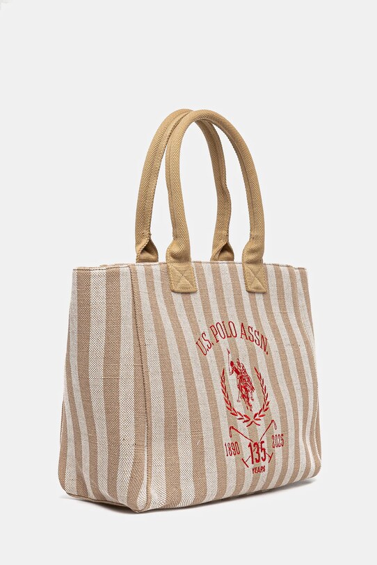 Βαμβακερή τσάντα U.S. Polo Assn. Pool BEU2P8693WCO μπεζ SS25