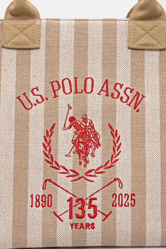 Βαμβακερή τσάντα U.S. Polo Assn. Pool μπεζ BEU2P8693WCO