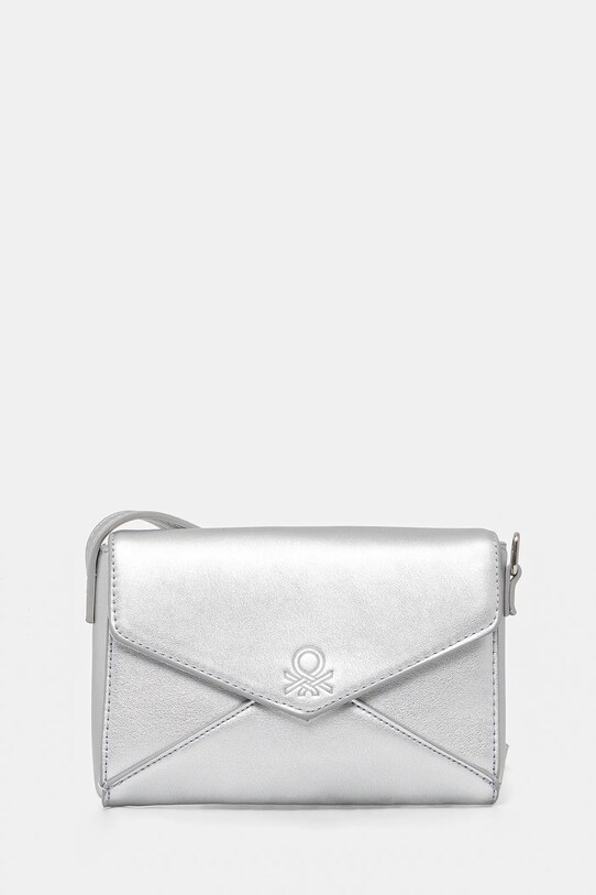 Τσάντα United Colors of Benetton συνθετικό ασημί 6L5ECY022.G.Seasonal