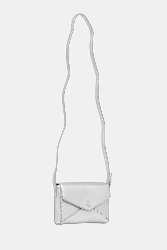 Τσάντα United Colors of Benetton 6L5ECY022.G.Seasonal ασημί SS25