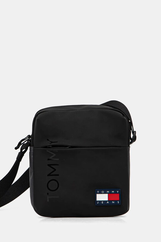 Σακίδιο Tommy Jeans απλικέ μαύρο AM0AM13270