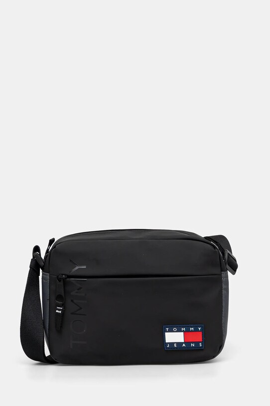 Σακίδιο Tommy Jeans απλικέ μαύρο AM0AM13271