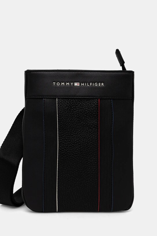 Σακίδιο Tommy Hilfiger απομίμηση λείου δέρματος μαύρο AM0AM13112