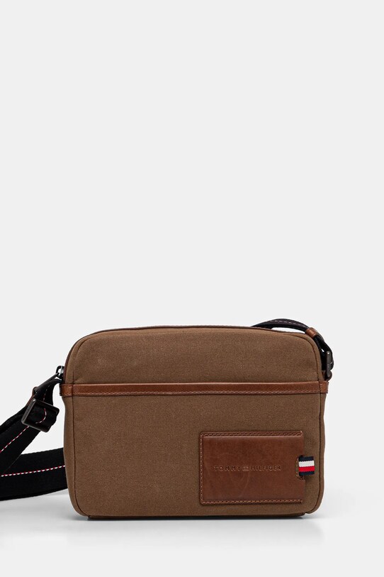 Σακίδιο Tommy Hilfiger υφασμάτινο καφέ AM0AM13313