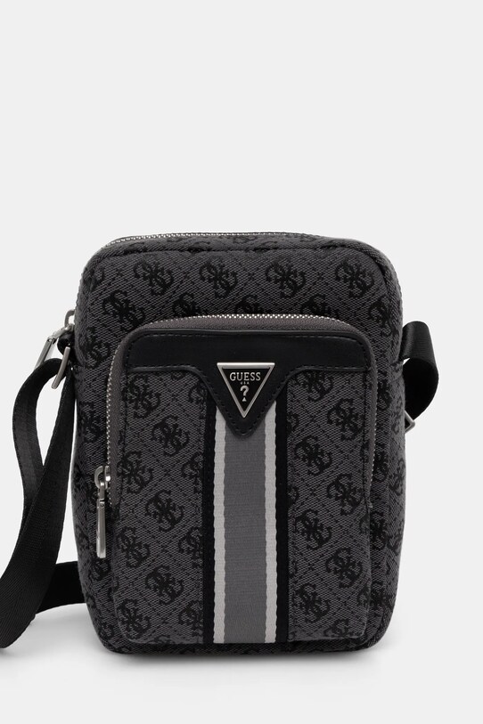 Σακίδιο Guess MILANO απομίμηση λείου δέρματος μαύρο HMMIST.P5163