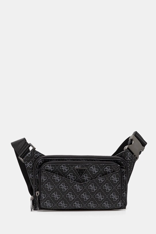 Σακίδιο Guess SIENA απομίμηση λείου δέρματος μαύρο HMSILO.P5114