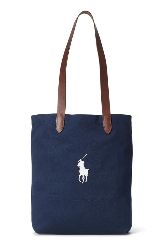 Αξεσουάρ Βαμβακερή τσάντα Polo Ralph Lauren 405970397 σκούρο μπλε