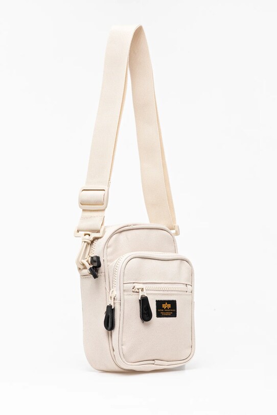 Σακίδιο Alpha Industries Label Messenger Bag S 156941 μπεζ SS25