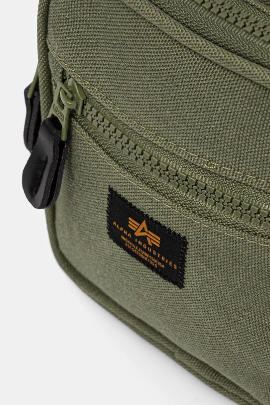 Σακίδιο Alpha Industries Label Messenger Bag S πράσινο 156941