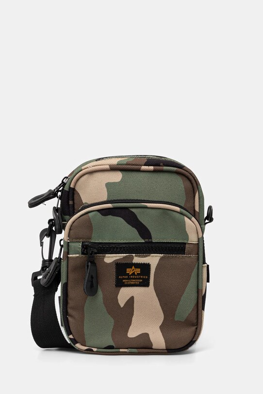 Σακίδιο Alpha Industries Label Messenger Bag S υφασμάτινο πράσινο 156941