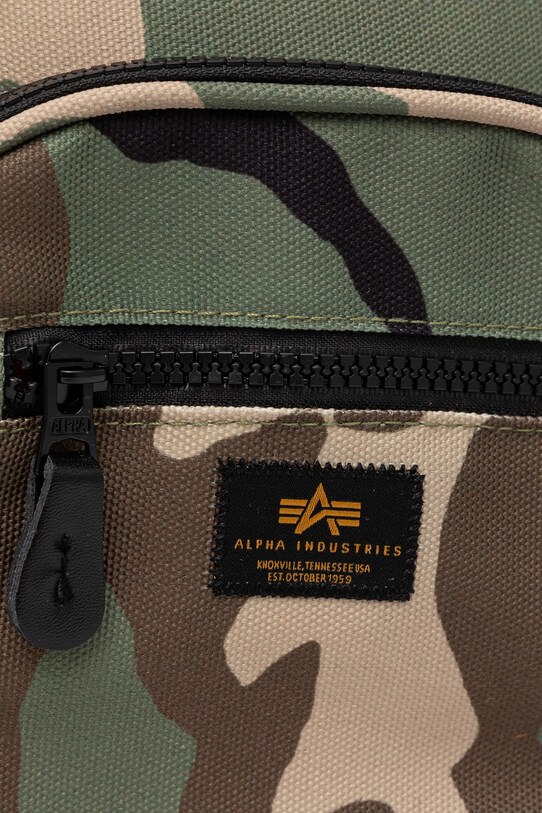 Σακίδιο Alpha Industries Label Messenger Bag S πράσινο 156941