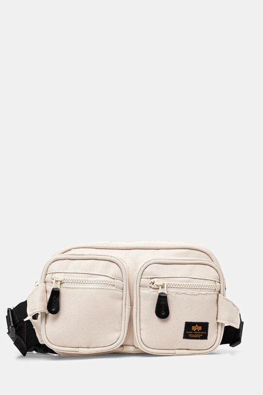 Σακίδιο Alpha Industries Label Waist Bag υφασμάτινο μπεζ 156943