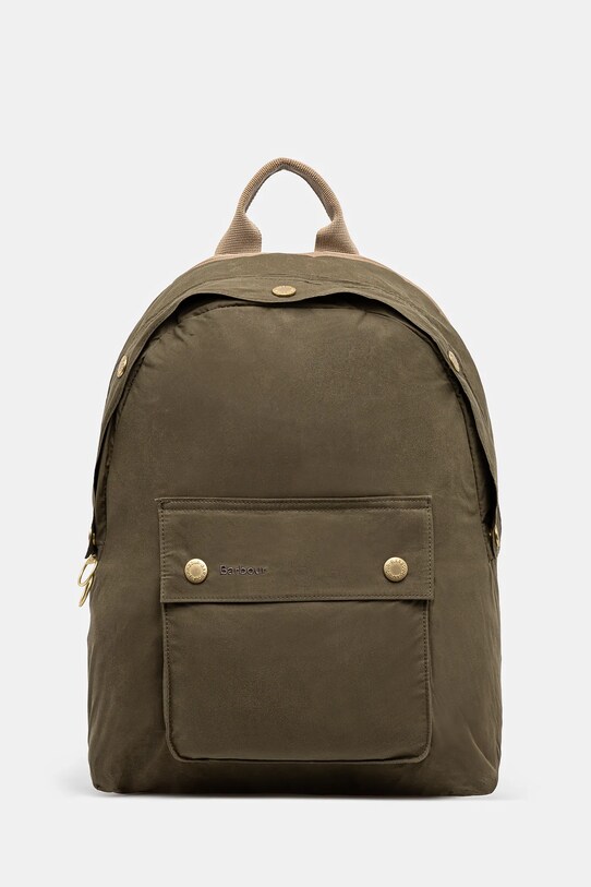 Βαμβακερό σακίδιο πλάτης Barbour Barbour Transport Zip Closure Backpack Bag υφασμάτινο πράσινο UBA0747
