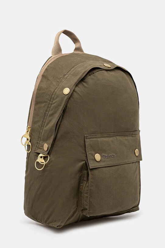 Βαμβακερό σακίδιο πλάτης Barbour Barbour Transport Zip Closure Backpack Bag UBA0747 πράσινο SS25