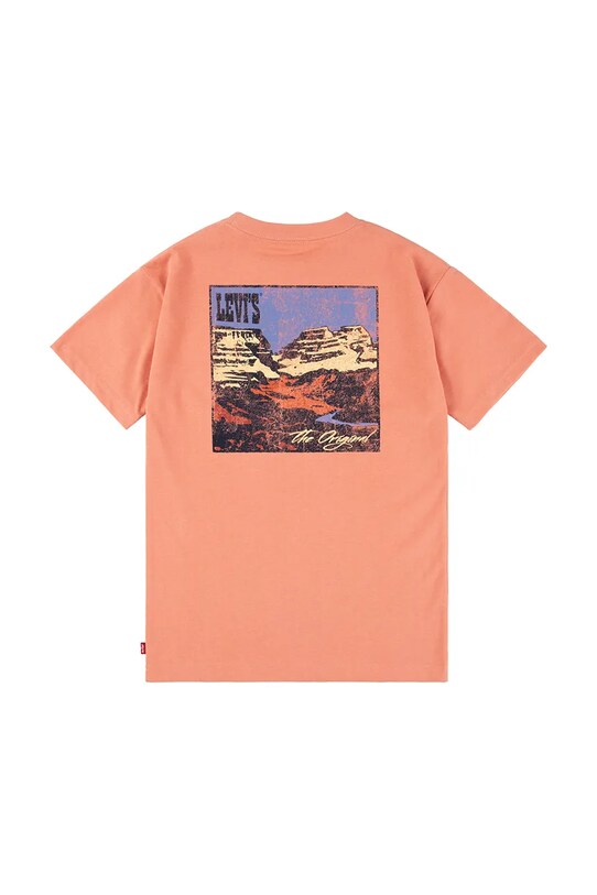 Παιδικό μπλουζάκι Levi's CANYON LANDSCAPE TEE 8EM301 πορτοκαλί SS25