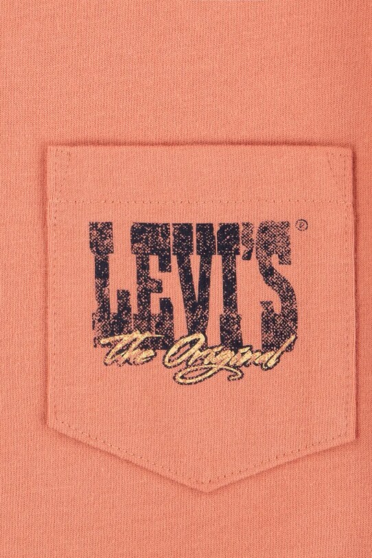 Παιδικό μπλουζάκι Levi's CANYON LANDSCAPE TEE πορτοκαλί 8EM301