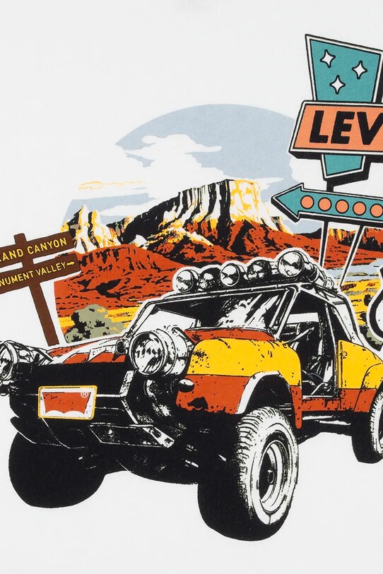 Αγορίστικα Παιδικό μπλουζάκι Levi's DAY TRIP TEE 8EM787 λευκό