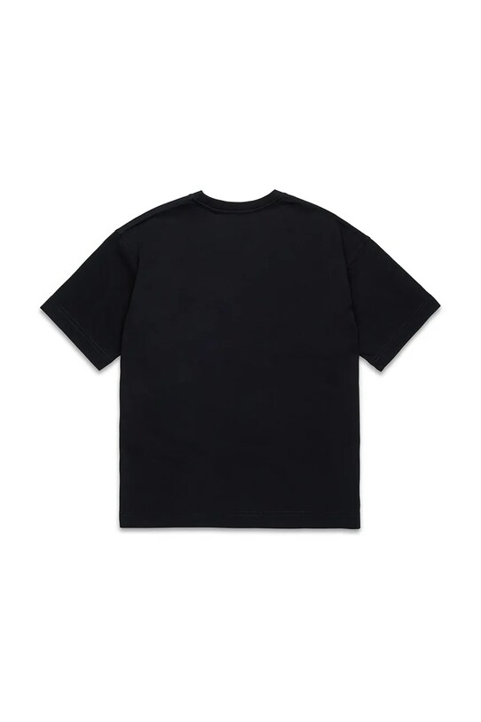 Παιδικό βαμβακερό μπλουζάκι Diesel TMARCUS OVER T-SHIRT J02022 μαύρο SS25