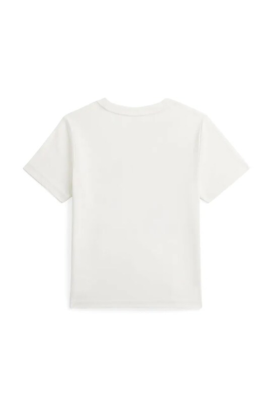 Παιδικό βαμβακερό μπλουζάκι Polo Ralph Lauren 322965889001 λευκό SS25