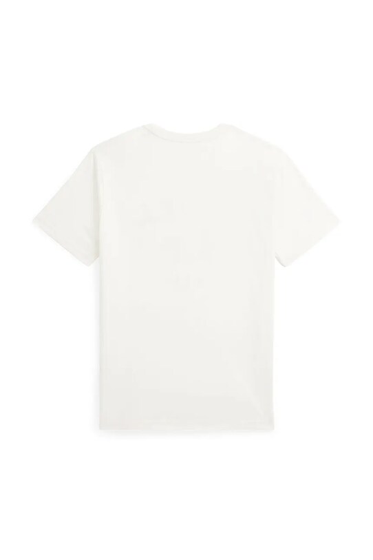 Παιδικό βαμβακερό μπλουζάκι Polo Ralph Lauren 323965889001 λευκό SS25
