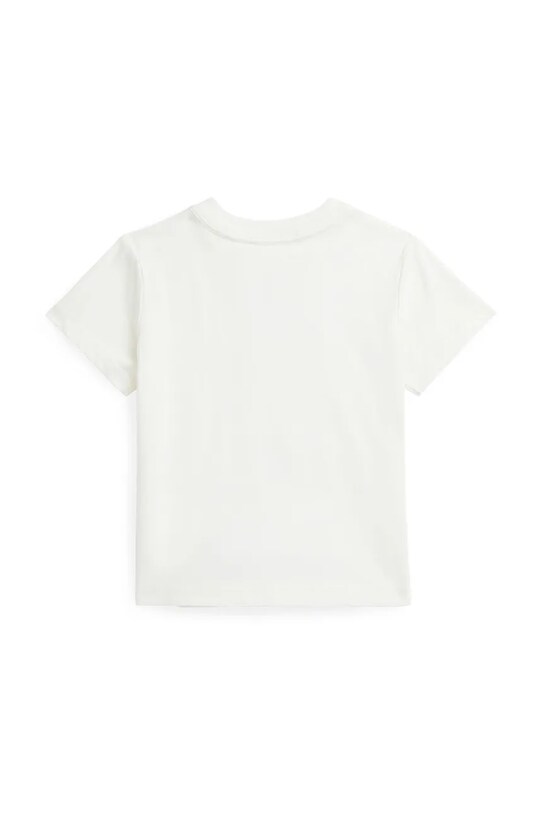 Μωρό βαμβακερό μπλουζάκι Polo Ralph Lauren 320965276002 λευκό SS25