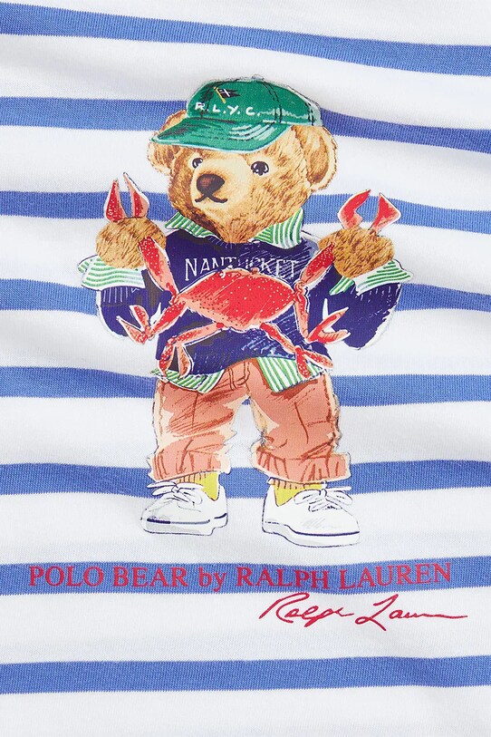 Αγορίστικα Μωρό βαμβακερό μπλουζάκι Polo Ralph Lauren 320965904001 μπλε