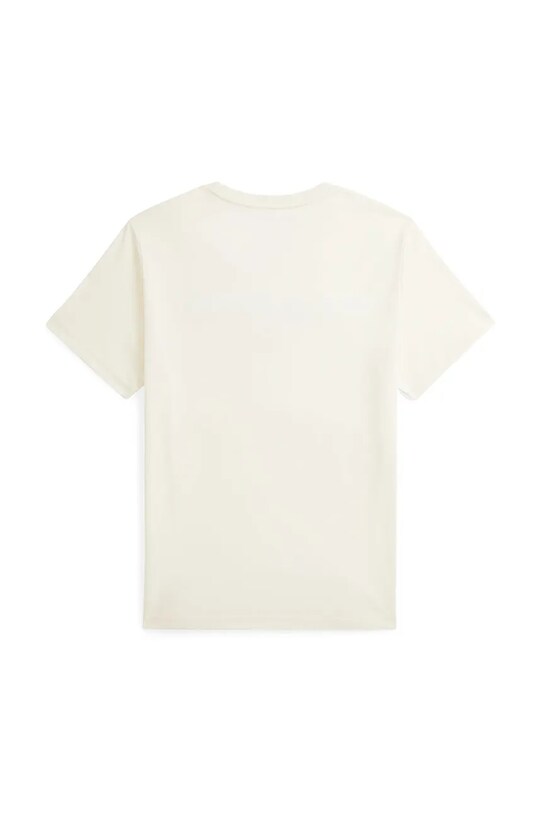 Παιδικό βαμβακερό μπλουζάκι Polo Ralph Lauren 323837629010 μπεζ SS25