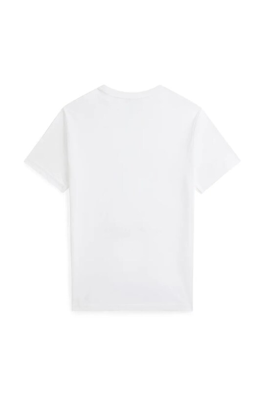 Παιδικό βαμβακερό μπλουζάκι Polo Ralph Lauren 323973136002 λευκό SS25