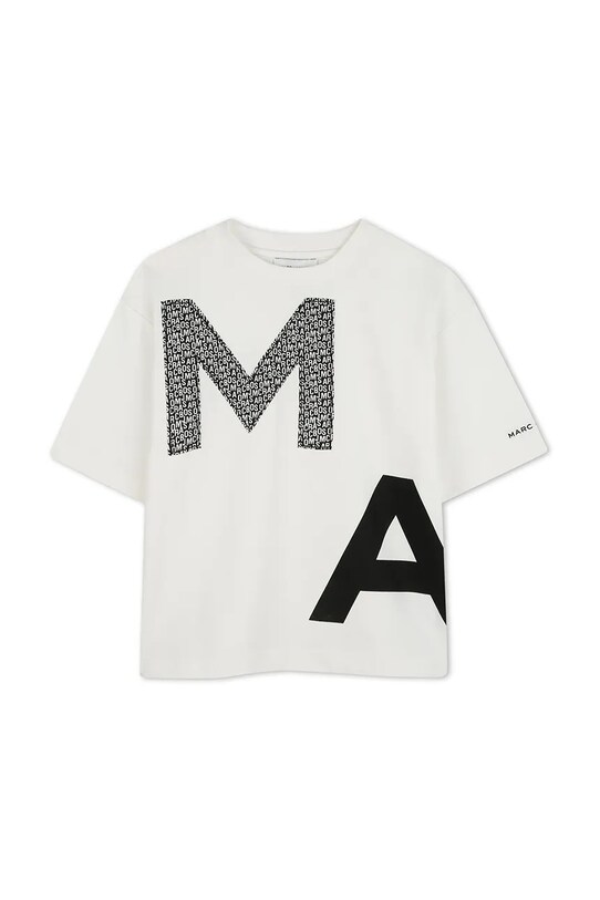 Παιδικό βαμβακερό μπλουζάκι Marc Jacobs W60460.156 μπεζ SS25