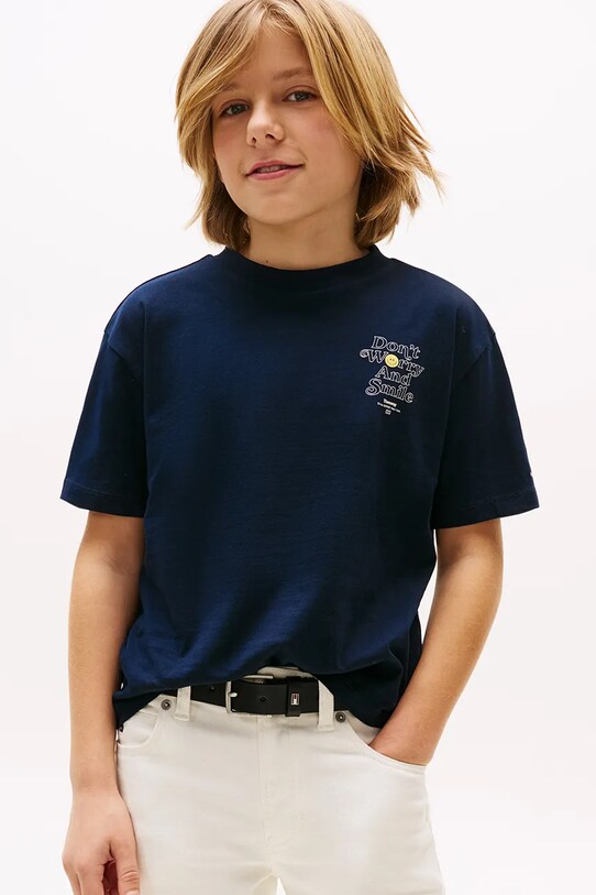 Αγορίστικα Μπλουζάκι Tommy Hilfiger KB0KB09650.116.122.PPYA μαύρο