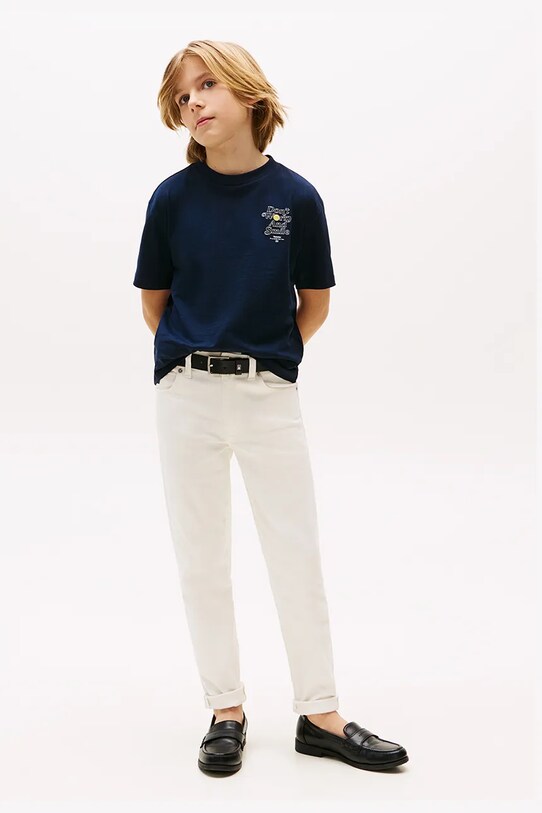 Μπλουζάκι Tommy Hilfiger μαύρο KB0KB09650.116.122.PPYA
