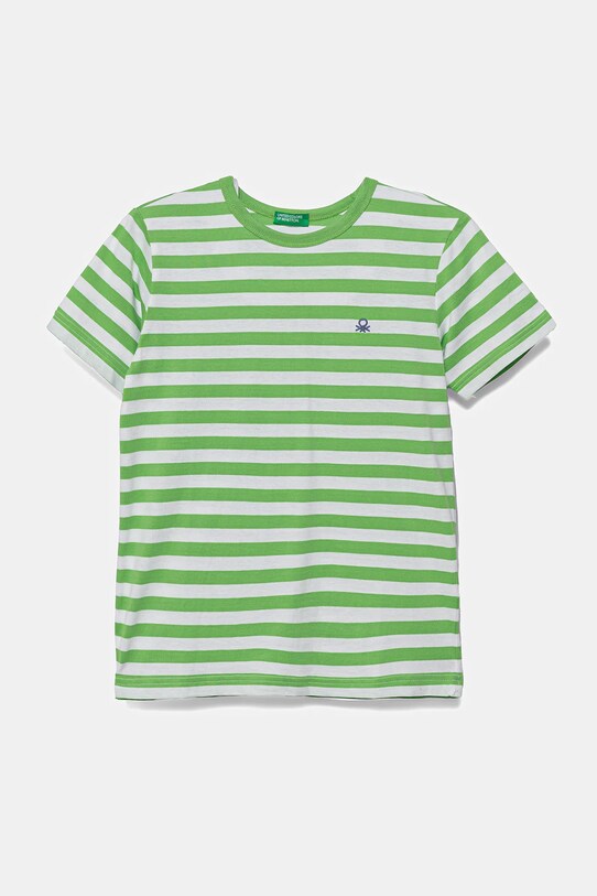 Παιδικό βαμβακερό μπλουζάκι United Colors of Benetton βαμβάκι πράσινο 3FHXC10MW.G.Seasonal
