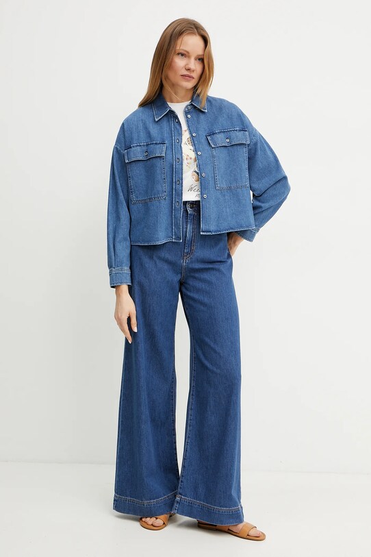 Βαμβακερό μπλουζάκι Weekend Max Mara 2515971051600 λευκό SS25
