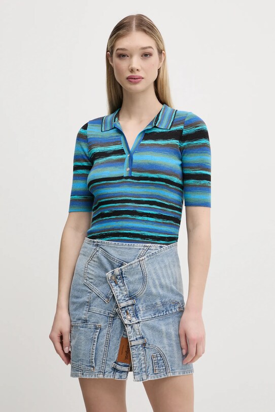 Πουλόβερ Desigual CIMARRÓN μπλε 25SWTK96