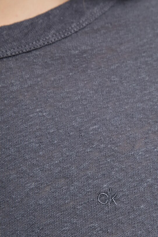 Λευκό μπλουζάκι Calvin Klein K20K208248 γκρί