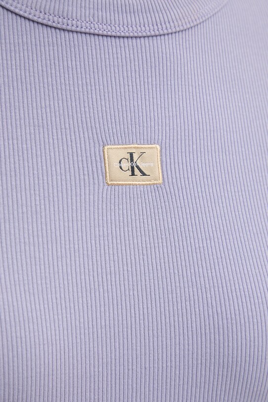 Μπλουζάκι Calvin Klein Jeans J20J225244 μωβ