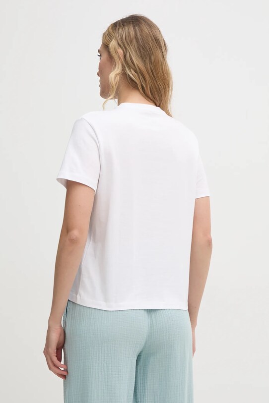Ρούχα Βαμβακερό μπλουζάκι Calvin Klein Jeans LV047B864G λευκό
