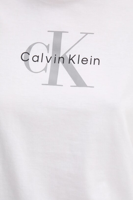 Βαμβακερό μπλουζάκι Calvin Klein Jeans LV047B864G λευκό