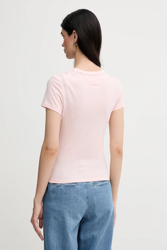 Μπλουζάκι Tommy Jeans DW0DW20316 ροζ SS25