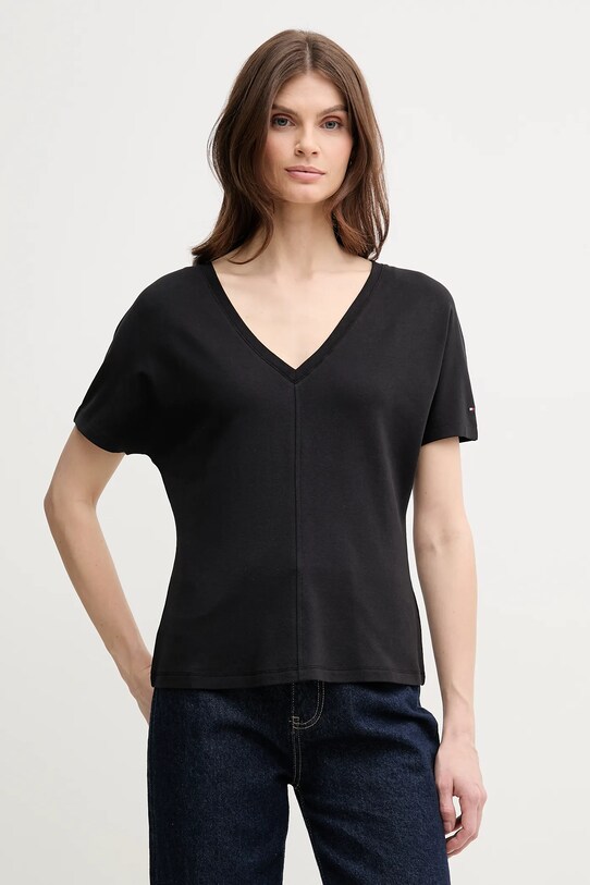 Μπλουζάκι Tommy Hilfiger άλλο μαύρο WW0WW46114