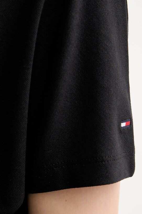 Μπλουζάκι Tommy Hilfiger WW0WW46114 μαύρο