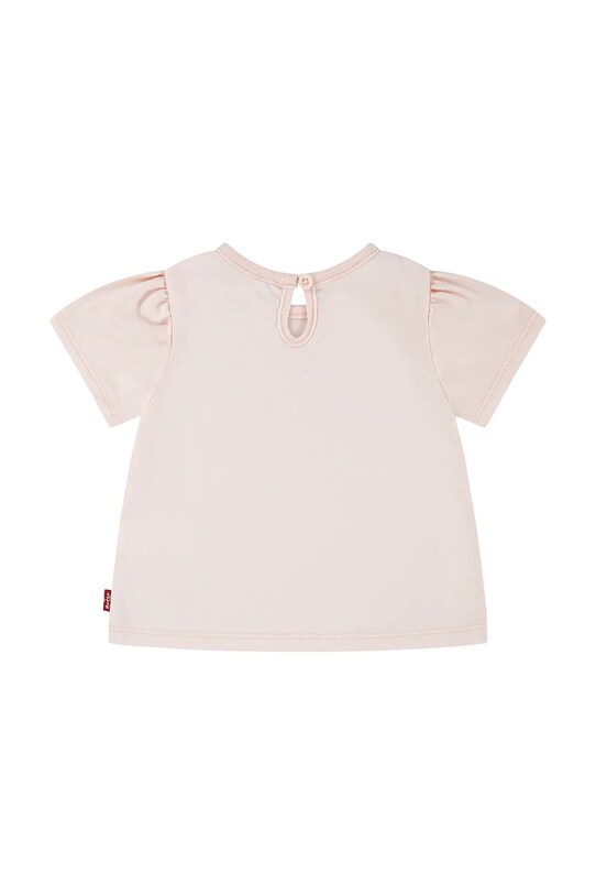 Μπλουζάκι μωρού Levi's SS SMOCKED SLV TEE 1EM183 ροζ SS25